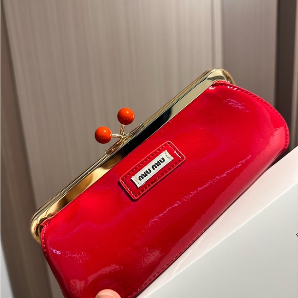 Miu Miu  Gift Red  Clutch - Picture 2 of 5